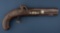 Early Percussion Belt Pistol with engraved lock and hammer, lock is marked