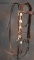 Unique tooled Bridle with mother of pearl Conchos, tooled brow band, mounte