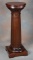 Beautiful antique, solid mahogany Pedestal with 14