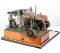 Salesman's Sample, steam driven Iron Horse, mounted on wooden base that mea