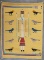 Pictorial YEI Rug with birds, measuring 24 1/2