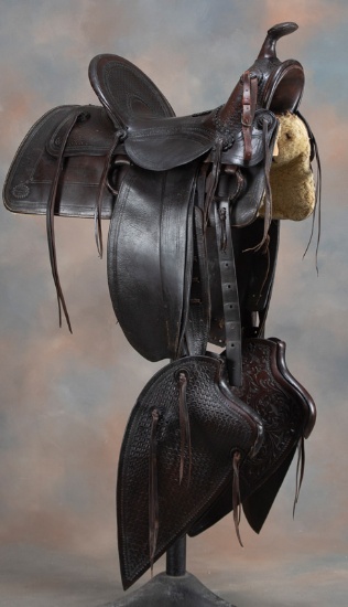 Early Loop Seat Saddle by a very sought after Saddlemaker "P.A. Wilkerson,