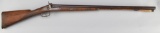Antique, Double Barrel, 10 gauge, Muzzle Loading Shotgun with engraved lock