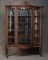 Fine antique oak beveled glass China Cabinet, circa 1900-1910