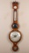 Vintage wooden Barometer / Thermometer marked 