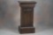 Antique oak Pedestal, circa 1900-1920, in dark old original estate finish and condition, measures 33
