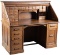 Unique antique, quarter sawn oak, slant roll, Roll Top Desk by Macey Co., circa 1910, with full draw
