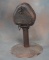 Vintage cast iron Railroad Bell on metal stand, bell measures 12