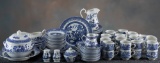 108 pieces of Blue Willow China marked 