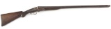 SOLD AS WALL HANGER: An early double barrel Shotgun marked 