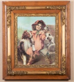 Beautiful antique oak and gilded, shadow box Frame, circa 1900-1910, very nice finish and condition,