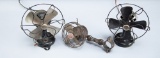 This lot consists of a collection of three vintage miniature Electric Fans. (1) A Marvel Fan manufac