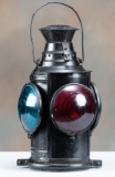 Vintage tin Rail Road Signal Lamp marked 