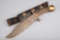 Large Clip Point Bowie, ricasso marked 