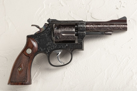 Smith & Wesson Model 15-2, .38 Special caliber, Serial Number K599312, manufactured 1964, 4" barrel.