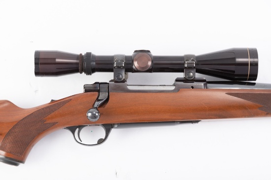 Ruger M77 Model, .243 Winchester caliber, Serial Number 73-91465, 22" barrel, fitted with Leupold 3x