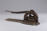 Antique cast iron Tobacco Cutter advertising 