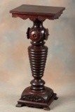 High condition Victorian Pedestal with beautifully carved pedestal and base, circa 1890, in original