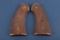 Pair of Colt New Service early type Gold Medallion Fleur-De-Lis Grips. Awesome Pair. THE LATE MICHAE