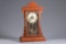Antique walnut Kitchen Clock, attributed to New Haven Clock Co., 8-day time and strike, complete wit