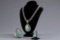 Beautiful three-piece Set with large turquoise stones including Cuff, Ring and beaded silver Necklac