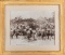 Early framed Photograph taken at the Matador Texas Ranch Round-Up 1918. Photograph is of 26 real cow