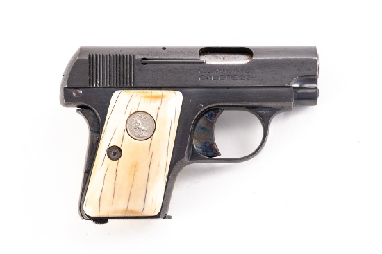 Colt Model 1908 Vest Pocket, .25 ACP caliber, Serial Number 338562, manufactured in 1924, 2" barrel.
