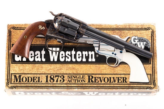 Great Western Model 1873 SAA, .45 caliber, Serial Number E11851, 7 1/2" barrel.  EMF Bisley "Califor