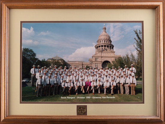 Large framed Photograph by noted San Antonio, Texas Photographer Edward L. Goldbeck (1922-2016), wit