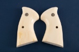 Pair of Bone Grips for a Smith & Wesson N-Frame complete with screw. THE LATE MICHAEL HUTYRA ESTATE