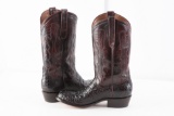 Exceptional pair of custom made Alligator Western Boots, size 10D, in near excellent condition, 10 1