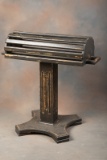 Fine custom made wooden Pedestal Saddle Stand, 31