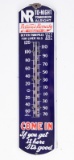 Antique raised porcelain Advertising Thermometer for 