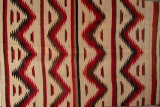 Vintage Navajo Rug in Crystal design with hang tag stating 