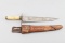 Early bone handle Fighting Knife with 10 3/4