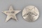 This lot consists of two Badges: (1) Police 5-point star Badge, 2 1/8