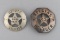 This lot consists of two Badges: (1) Stock Deputy Sheriff circle star Badge with fleur di lis, 2 7/8
