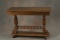 Antique oak Sofa Table with spindle stretcher and massive claw feet, in excellent finish and conditi