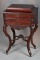 Fine Victorian Rosewood Sewing Table attributed to Manchester, Massachusetts Cabinet Maker C. Lee, c