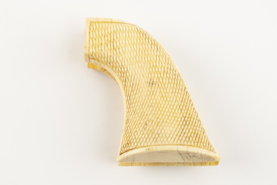 Beautiful checkered Ivory Grips for a Colt Single Action Army. These grips are considered a one-piec