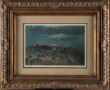 Original Artist Proof by the late noted Texas CA Artist Melvin C. Warren, hand signed lower right Me