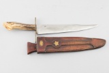 Vintage Fighting Knife with 10 1/2
