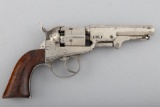 Antique J.M. Cooper Navy Model Revolver, circa 1864-1869, 5-shot, .36 caliber, SN 399, nickel finish