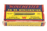 Vintage Complete Box of .38/55 caliber Cartridges in near pristine original box.