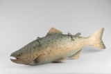 Large 3-dimensional hanging spotted Trout Advertisement, hung in a bait shop at one time. Measures 4