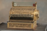 Antique Brass National Cash Register, Model 47, SN 277436. This Register is originally from the Ft.
