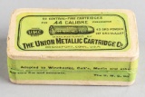 Exceptional antique unopened Box of .44 WINCHESTER caliber Cartridges by 