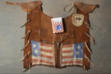 A Rare, one of a kind Pair of Leather Wild West Chaps once belonging to Wild West Performer Johhny B