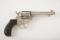 Colt Model 1877 Lightning DA Revolver, .41 caliber, SN 90576, nickel finish showing some flaking mai