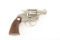 Colt Bankers Special DA Revolver, .38 COLT caliber, SN 349958, resilvered nickel finish, 2